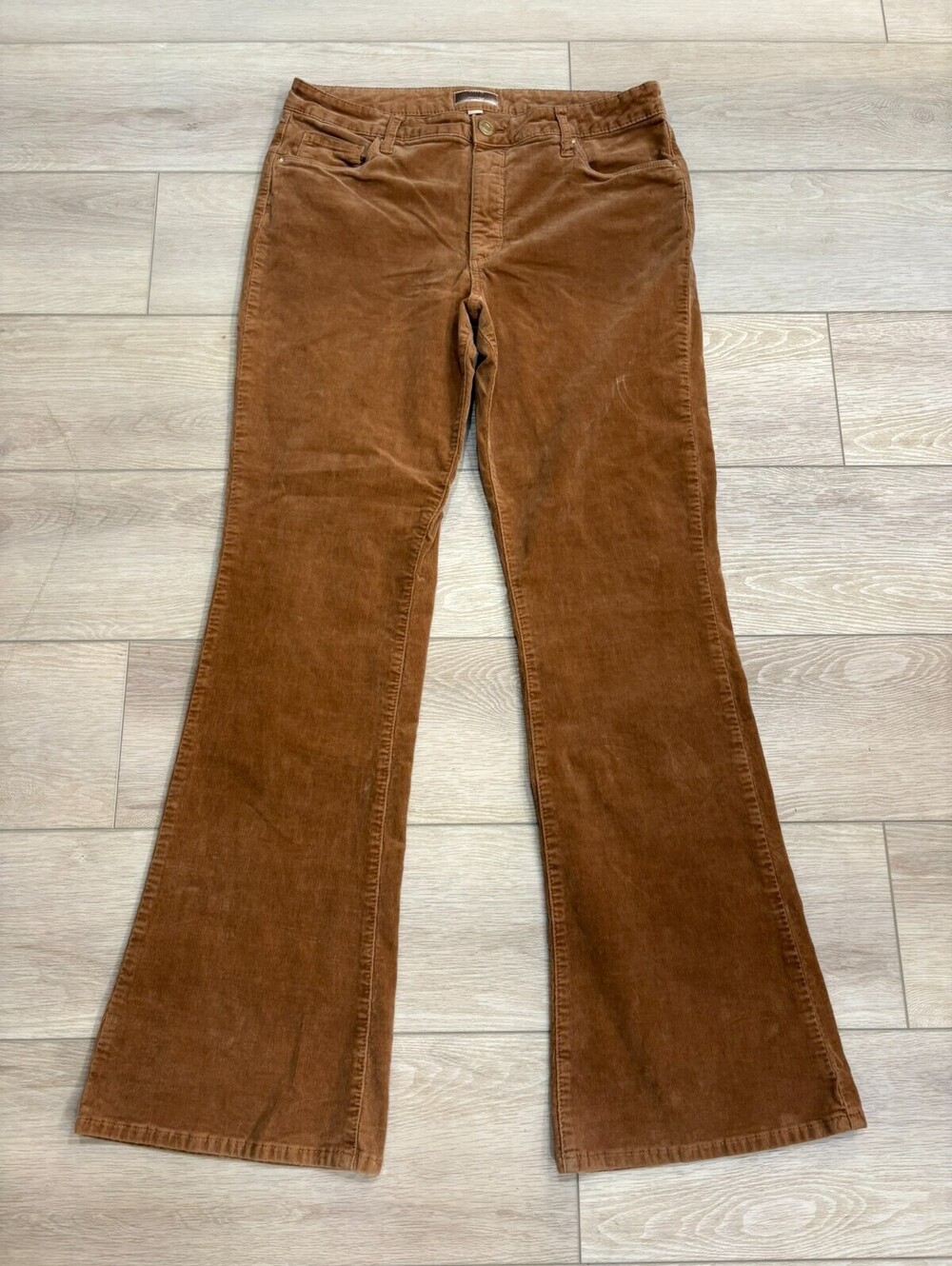 Kut From The Kloth Pants Womens Size 14 Ana High Rise Flare Leg Rust Caramel